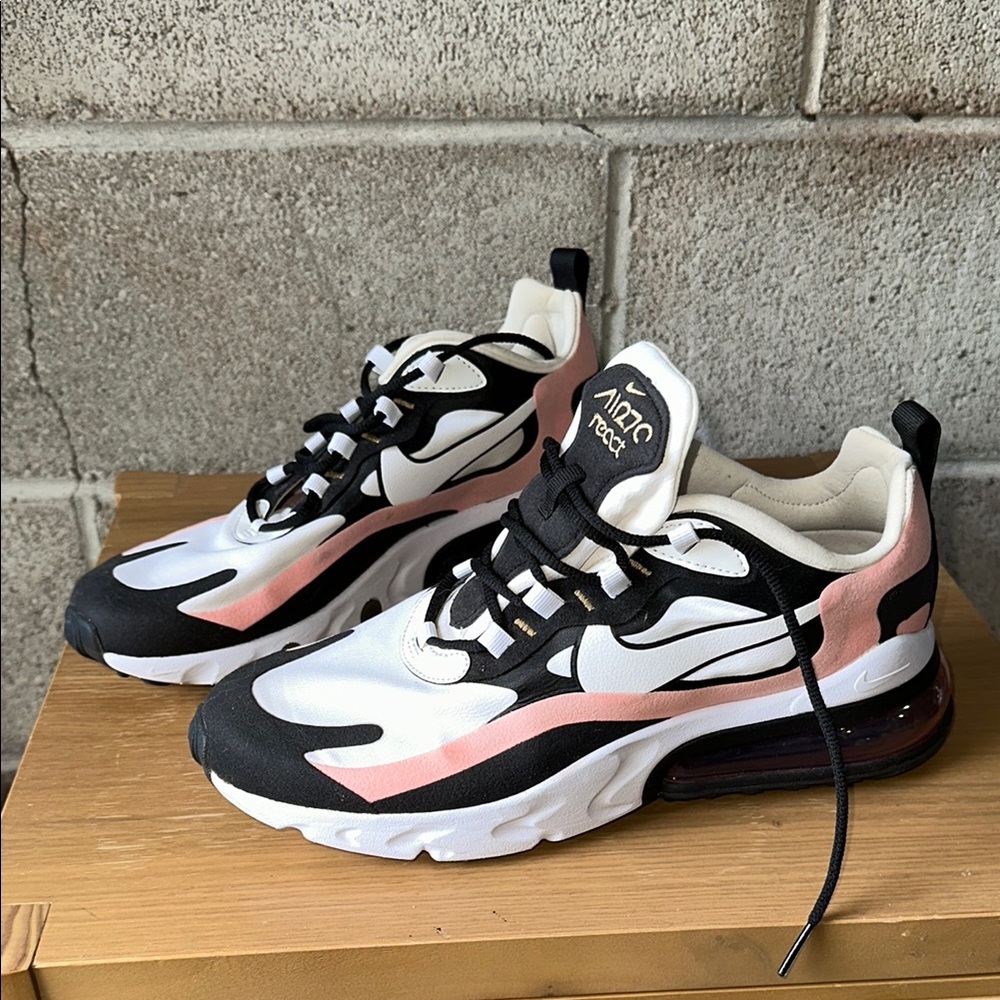 Nike Women's Air Max Sneakers - React Black, White, and Pink